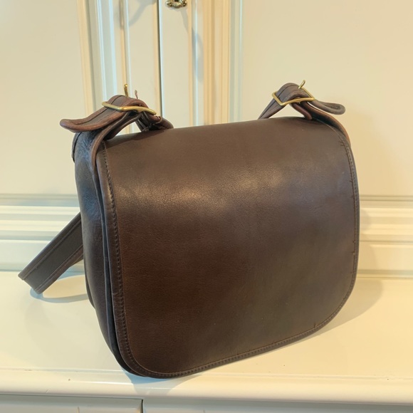 Coach Handbags - Vtg Coach NYC saddle flap 1970 bag